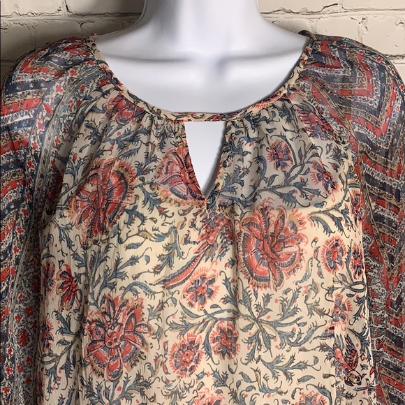 Lucky Brand Women’s BOHO Long-Sleeve Shirt XS - Picture 2 of 5